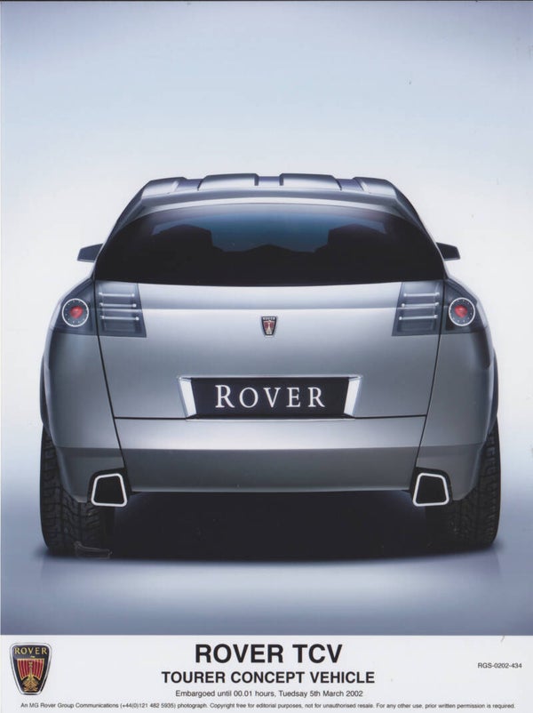 Rover TCV Tourer Concept Vehicle, press photo, UK, 02/2002