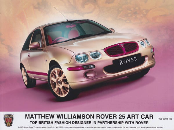Rover 25 Art Car, press photo, UK, 02/2002