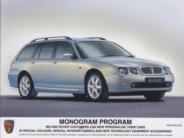 Rover 75 Estate Monogram program, press photo, UK, 02/2002