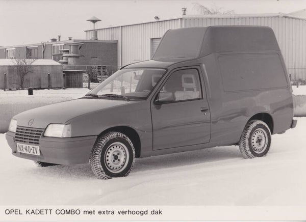 Opel  Kadett Combo High Roof Van, press photo, Dutch, 1986