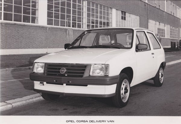 Opel Corsa Delivery Van, press photo, Dutch, c1986