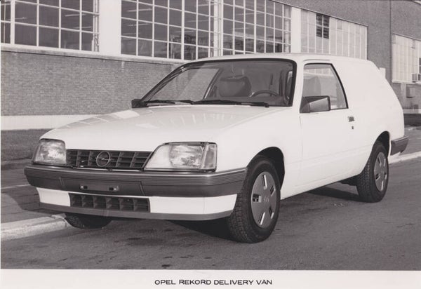 Opel Rekord Delivery Van, press photo, Dutch, c1986