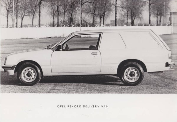 Opel Rekord Delivery Van, press photo, Dutch, c1986