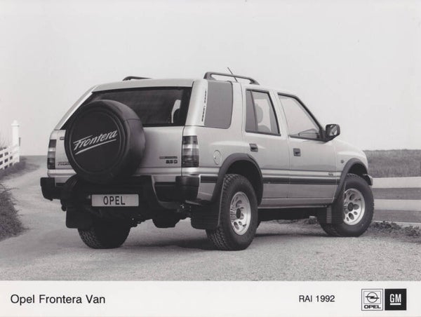 Opel Frontera Van, press photo, Dutch, 1992