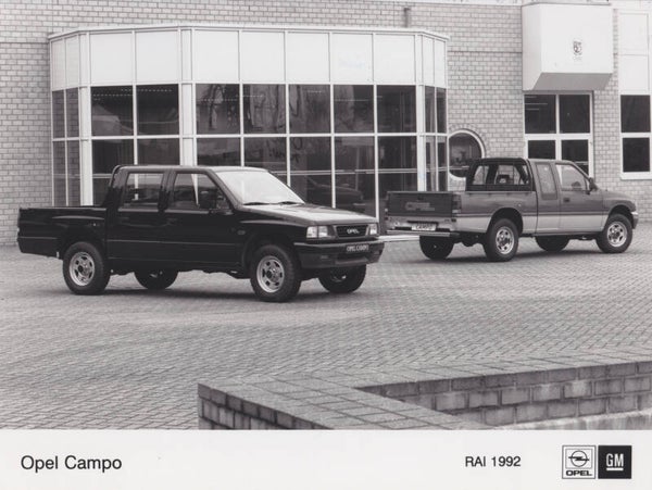 Opel Campo Pick-ups, press photo, Dutch, 1992