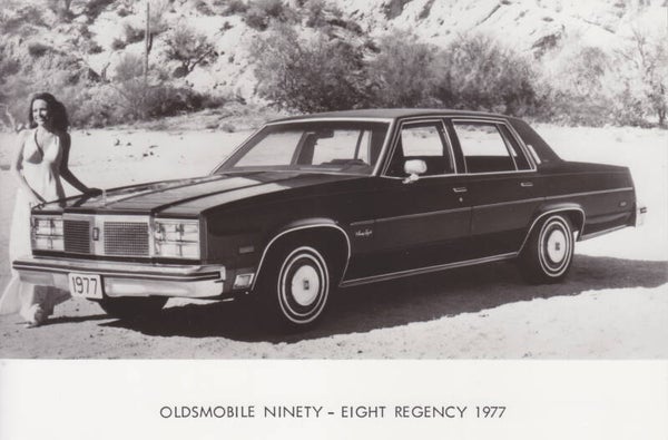 Oldsmobile Ninety-Eight Regency, press photo, USA, 1977