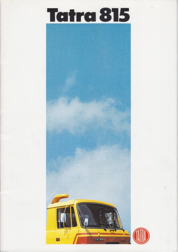 Tatra 815 truck, sales brochure, 26 pages, Dutch, c1986