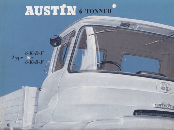 Austin 6-Tons truck, sales brochure, 4 pages, Dutch, about 1965