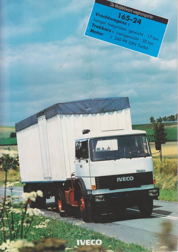 Iveco 165-24 Truck, sales brochure, 6 pages, Dutch, 1/1983