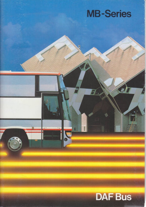 DAF MB-Series Bus range, sales brochure, 16 pages, English, 2/1993