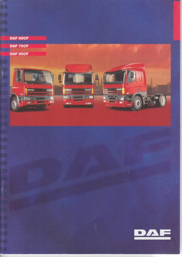 DAF 65/75/85 CF-range, sales brochure, 24 pages, Franch, 01/1998