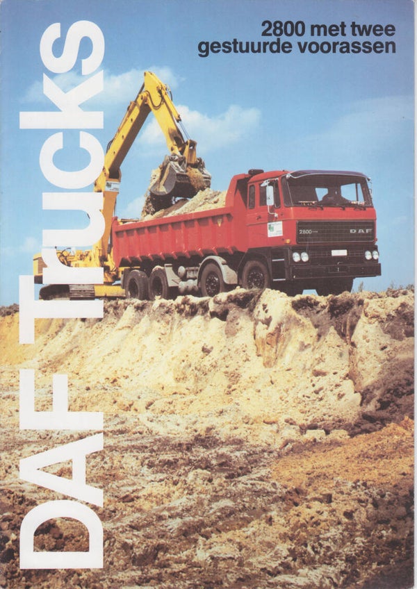 DAF 2800 2 front axles, sales brochure, 8 pages, Dutch, 01/1980