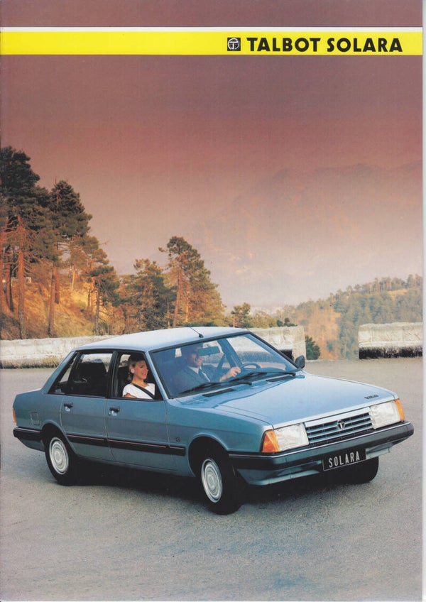 Talbot Solara, sales brochure, 20 pages, Dutch, 1985