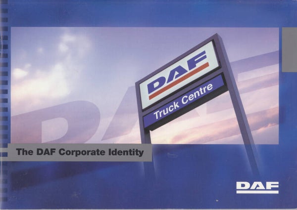 DAF Corporate Identity Guide, internal item, 20 pages, Dutch, 9/1999