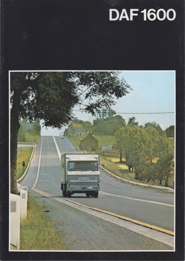 DAF 1600 truck, 12 pages, Dutch, 10/1978