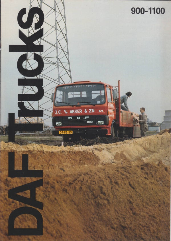 DAF 900-1100 truck, 12 pages, Dutch, 06/1980