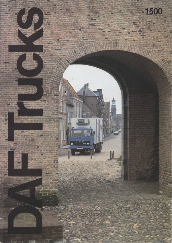 DAF 1500 truck brochure, 12 pages, English, c1980