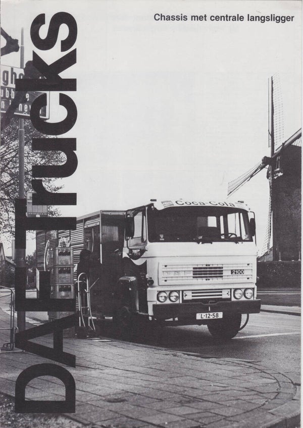 DAF 2100 special chassis truck folder, 6 pages, Dutch, c1980