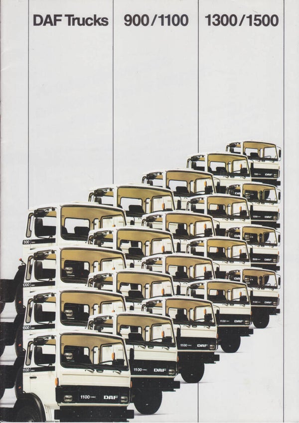 DAF 900/1100/1300/1500 truck, 20 pages, Dutch, 1980
