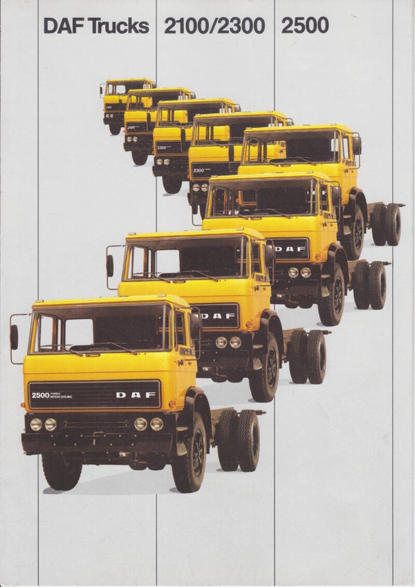 DAF 2100/2300/2500 truck, 8 pages, English, 1980