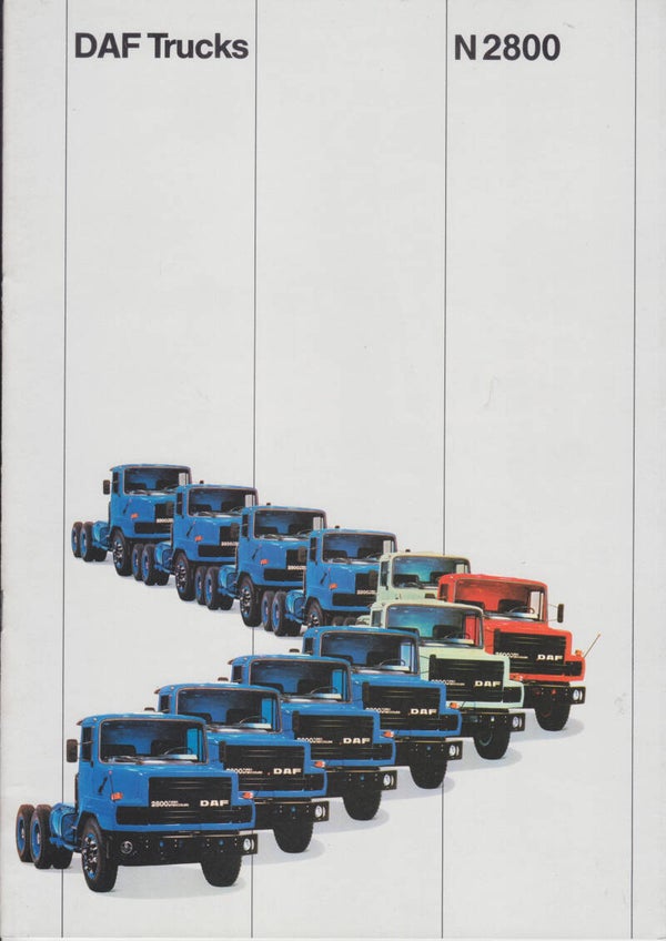 DAF N2800 torpedofront truck, 18 pages, Dutch, 1980