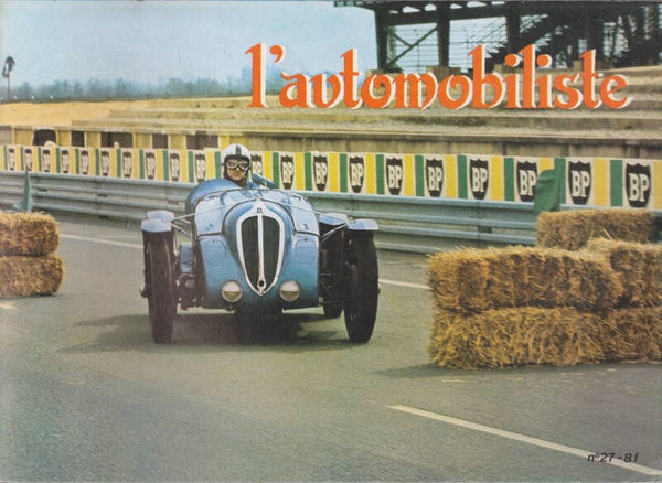 l'Automobiliste magazine, issue 27, 52 pages, French, 1972