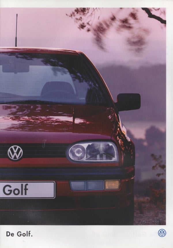 Volkswagen Golf brochure, 40 pages, Dutch, 7/1995