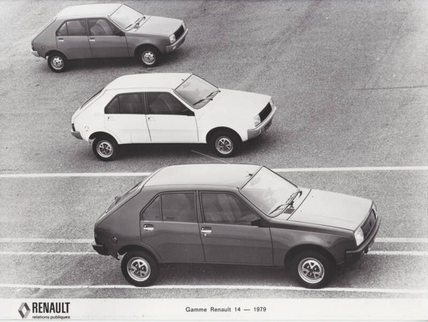Renault 14 model range, press photo, France, 1979