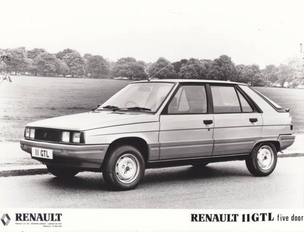 Renault 11 GTL 5-Door, press photo, UK, 1983