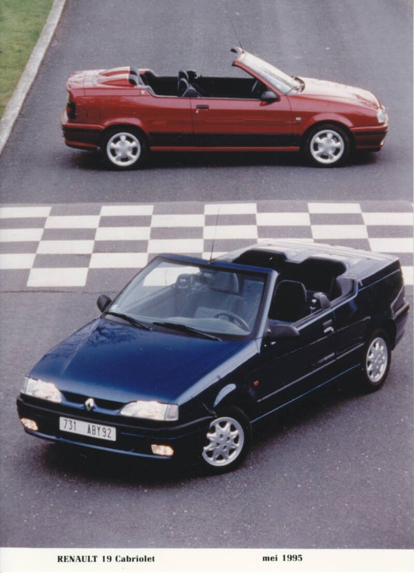 Renault 19 Cabriolet, press photo, France, 5/1995