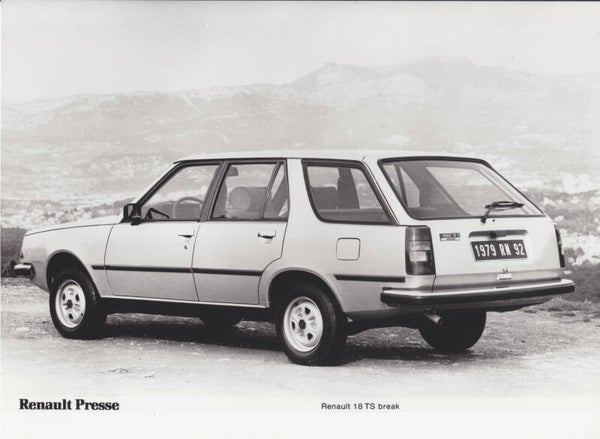 Renault 18 TS Break, press photo, French, 1979