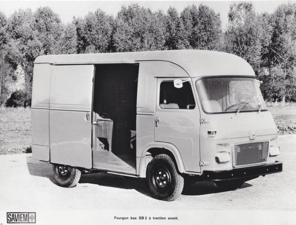 Saviem SB2 Van, press photo, France, 1970