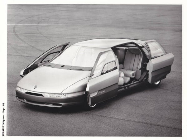 Renault Megane concept car, press photo, France, 9/1988