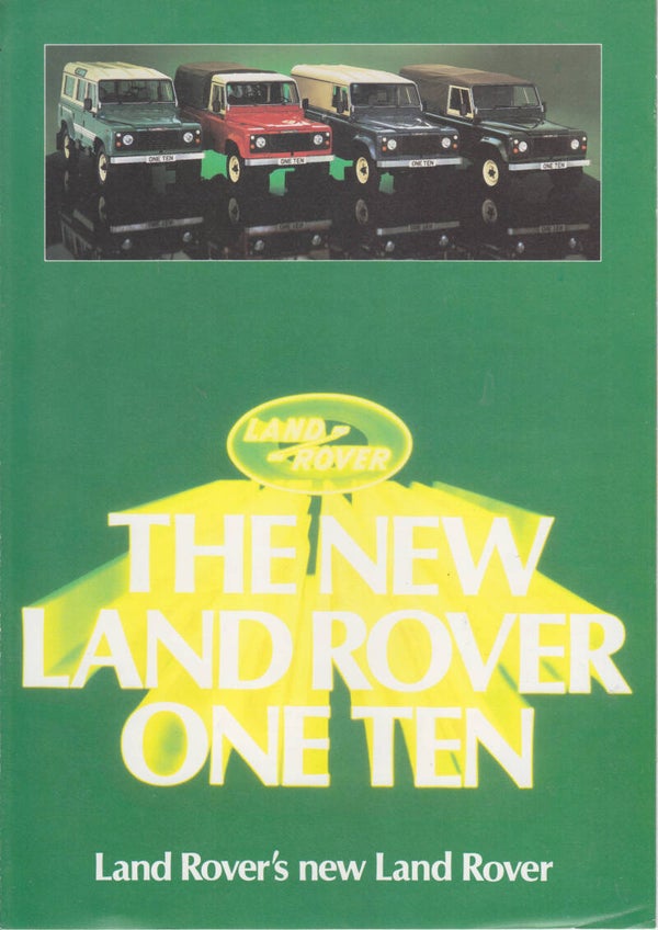 Landrover One Ten (110") folder, 6 pages, Dutch, 1984