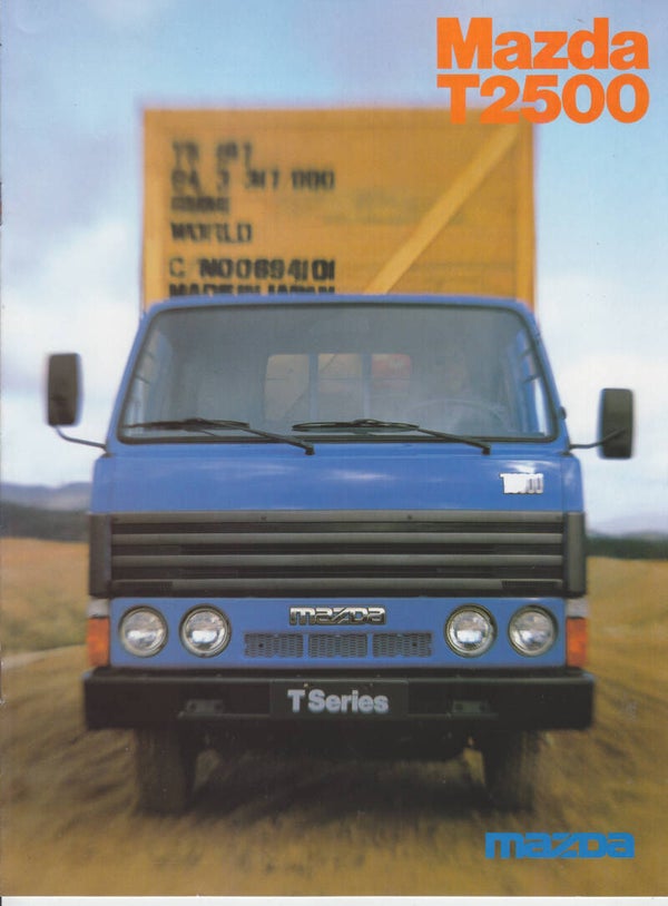 Mazda T2500 light truck brochure, 10 pages, Dutch, 09/1984
