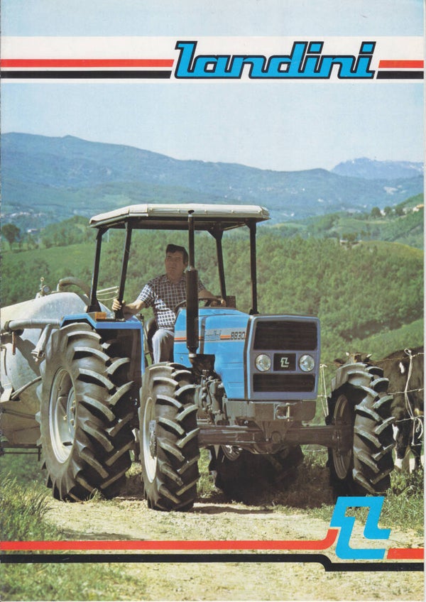 Landini 830 series tractor brochure, 6 pages, Dutch, 1985