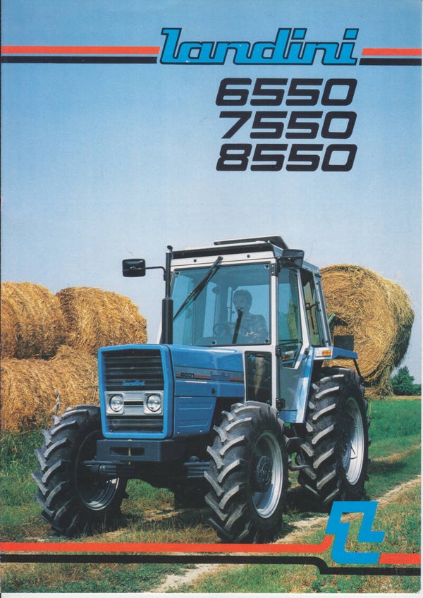 Landini 6550/7550/8550 tractor brochure, 4 pages, Dutch, 11/1983