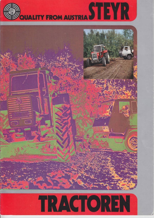 Steyr full range tractor brochure, 24 pages, Dutch, 1973
