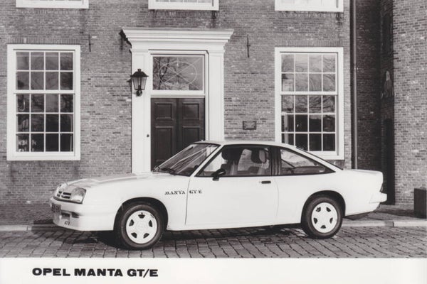 Opel Manta GT/E, press photo, German, 1980s