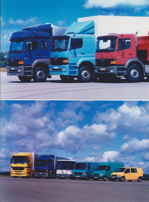 Mercedes-Benz truck range photo's, press photo, German, 1998