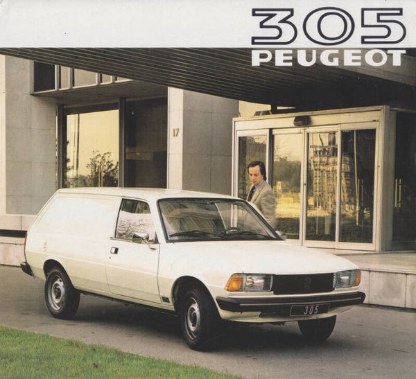 Peugeot 305 Van folder, 4 pages, Dutch, 1981