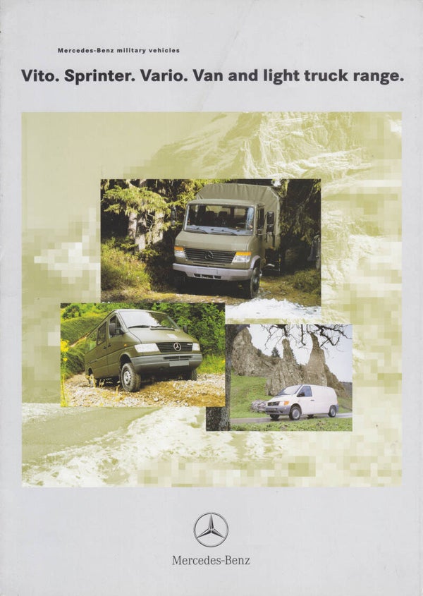 Mercedes-Benz Military Vans & Pick-ups, sales folder, 6 pages, English, 01/2011