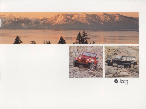 Jeep Wranger & Cherokee 4x4, sales brochure, 8 pages, Germany, 1989