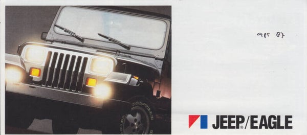 Jeep/Eagle/Renault model range, sales folder, 10 pages, English, 1987