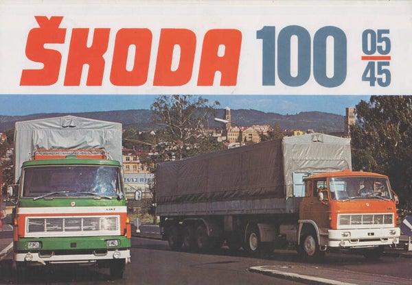 Skoda Liaz 100.45 & 100.05 truck, sales folder, 6 pages, German, 1970s
