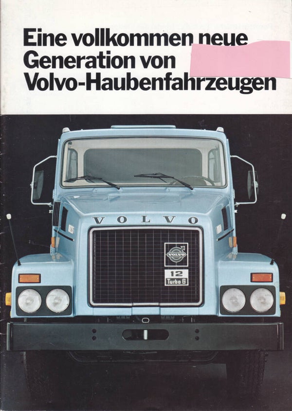 Volvo N7/N10/N12 Truck, 24 pages, German, 8/1973