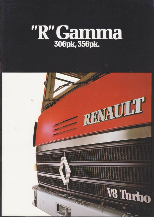 Renault R Gamma trucks, 22+4 pages, Dutch, 01/1981 (Belgium)