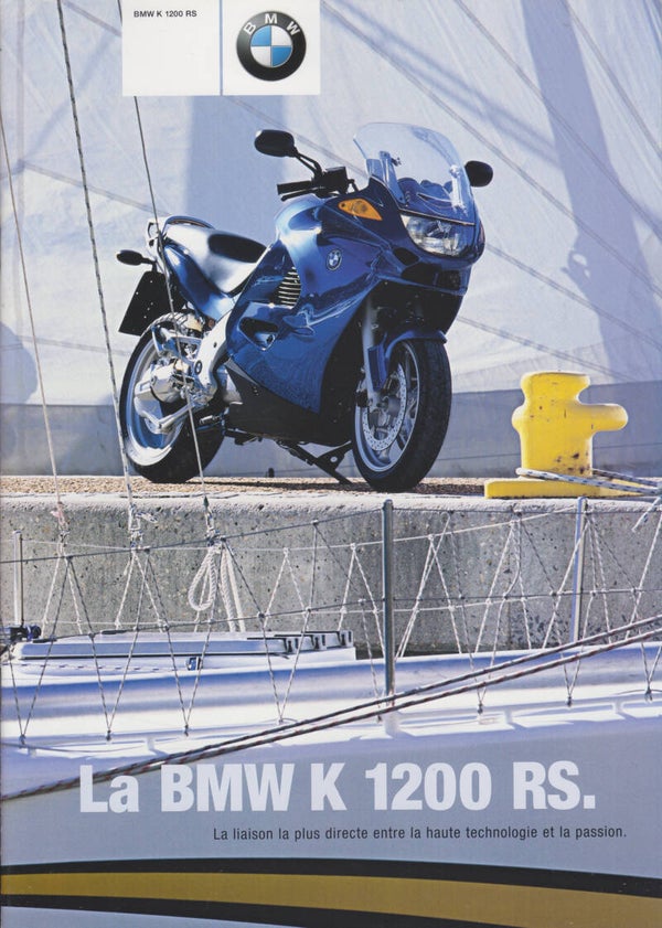 BMW K 1200 RS motorcycle, sales brochure, 24 pages, French, 02/2001