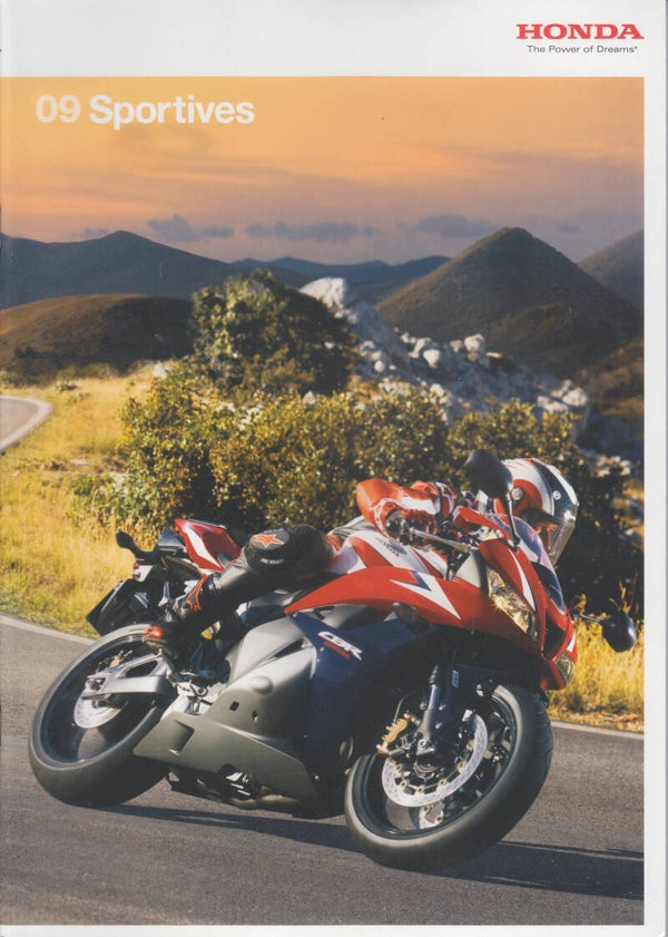 Honda Sports Models motorcycles, sales brochure, 32 pages, French, 2009