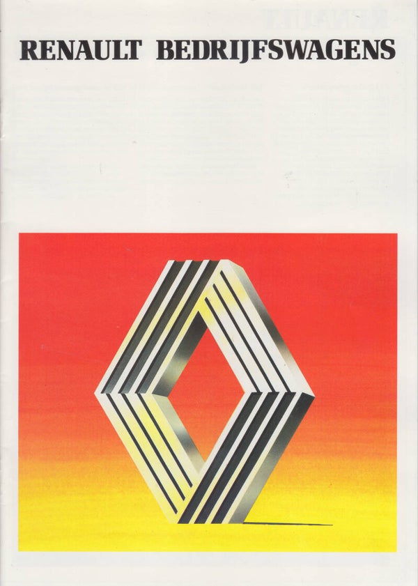Renault Trucks - general info brochure, 12 pages, Dutch, 11/1985